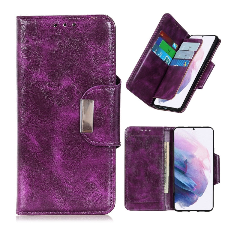 For Samsung Galaxy S21+ 5G Crazy Horse Texture Horizontal Flip Leather Case with Holder & 6-Card Slots & Wallet