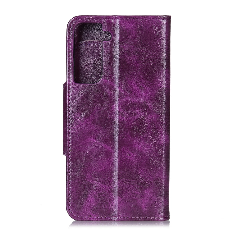 For Samsung Galaxy S21+ 5G Crazy Horse Texture Horizontal Flip Leather Case with Holder & 6-Card Slots & Wallet