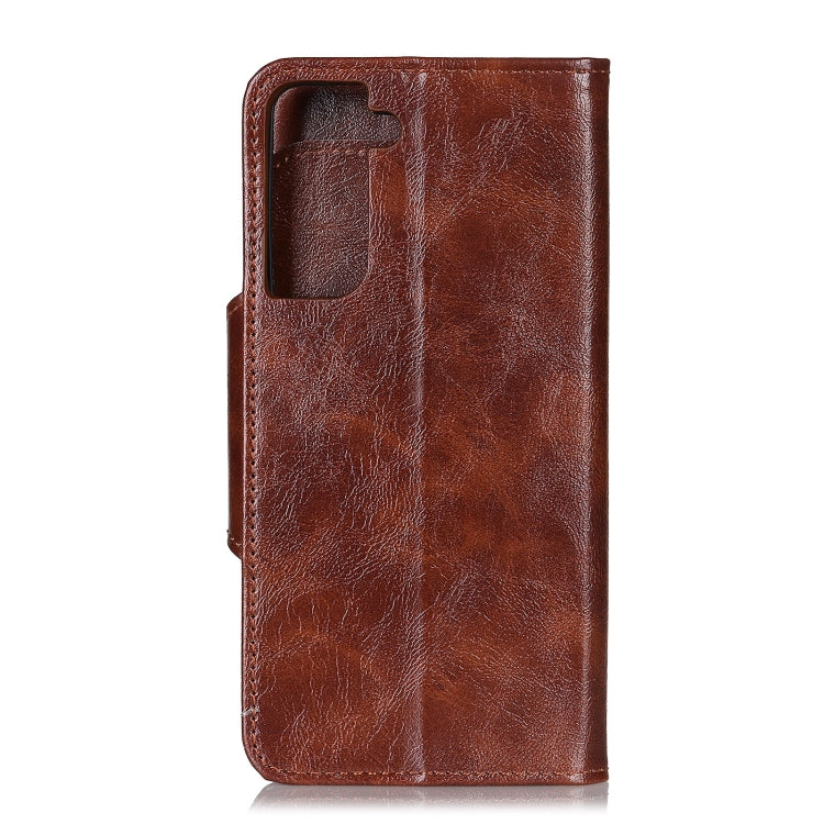 For Samsung Galaxy S21+ 5G Crazy Horse Texture Horizontal Flip Leather Case with Holder & 6-Card Slots & Wallet