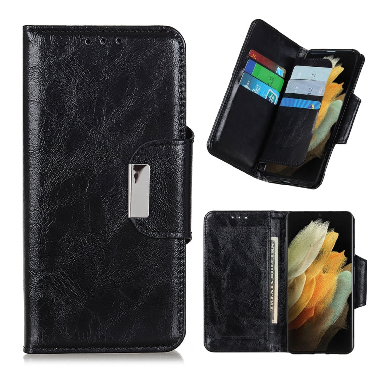 For Samsung Galaxy S21 Ultra 5G Crazy Horse Texture Horizontal Flip Leather Case with Holder & 6-Card Slots & Wallet