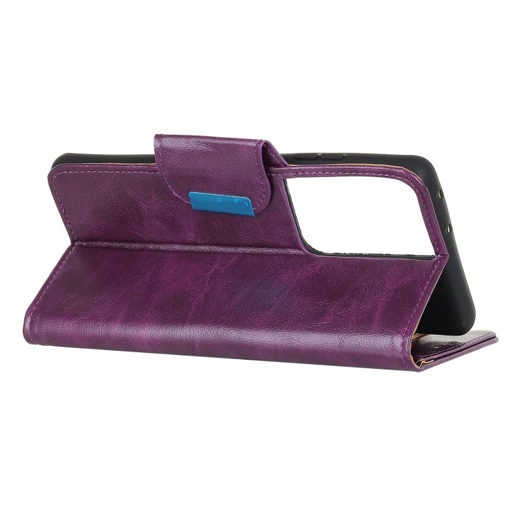 For Samsung Galaxy S21 Ultra 5G Crazy Horse Texture Horizontal Flip Leather Case with Holder & 6-Card Slots & Wallet