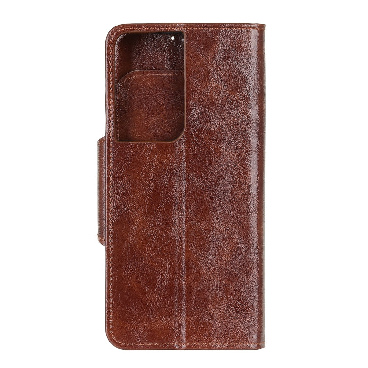For Samsung Galaxy S21 Ultra 5G Crazy Horse Texture Horizontal Flip Leather Case with Holder & 6-Card Slots & Wallet