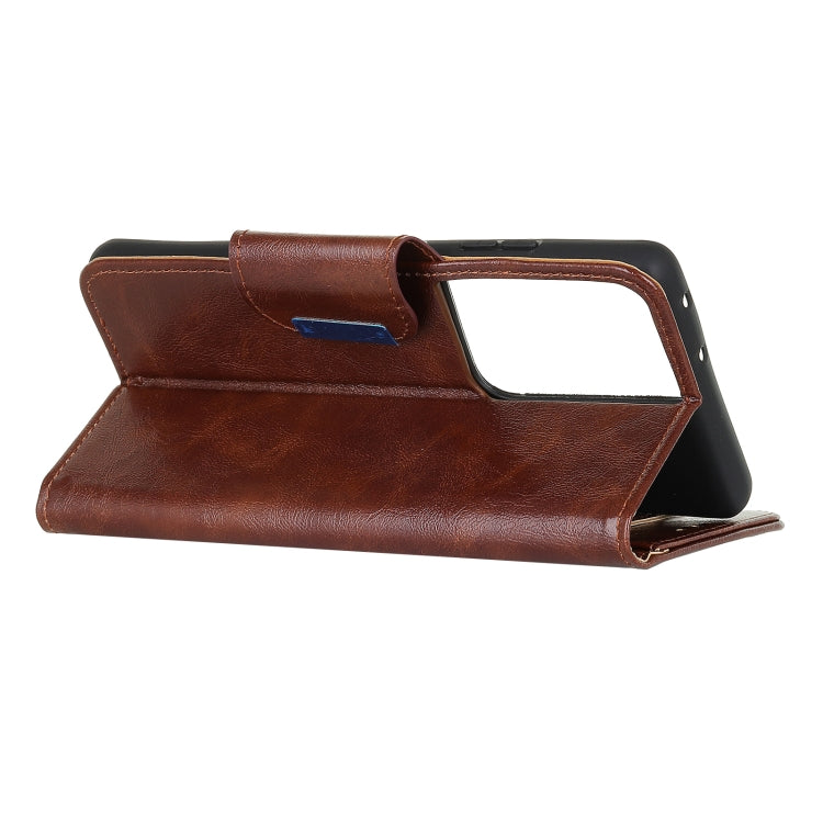 For Samsung Galaxy S21 Ultra 5G Crazy Horse Texture Horizontal Flip Leather Case with Holder & 6-Card Slots & Wallet