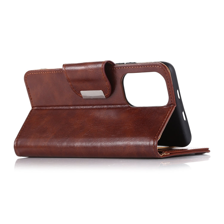 For OPPO Realme GT 5G Crazy Horse Texture Horizontal Flip Leather Case with Holder & 6-Card Slots & Wallet
