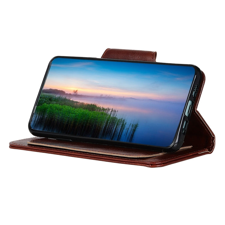 For OPPO Realme V15 5G Crazy Horse Texture Horizontal Flip Leather Case with Holder & 6-Card Slots & Wallet