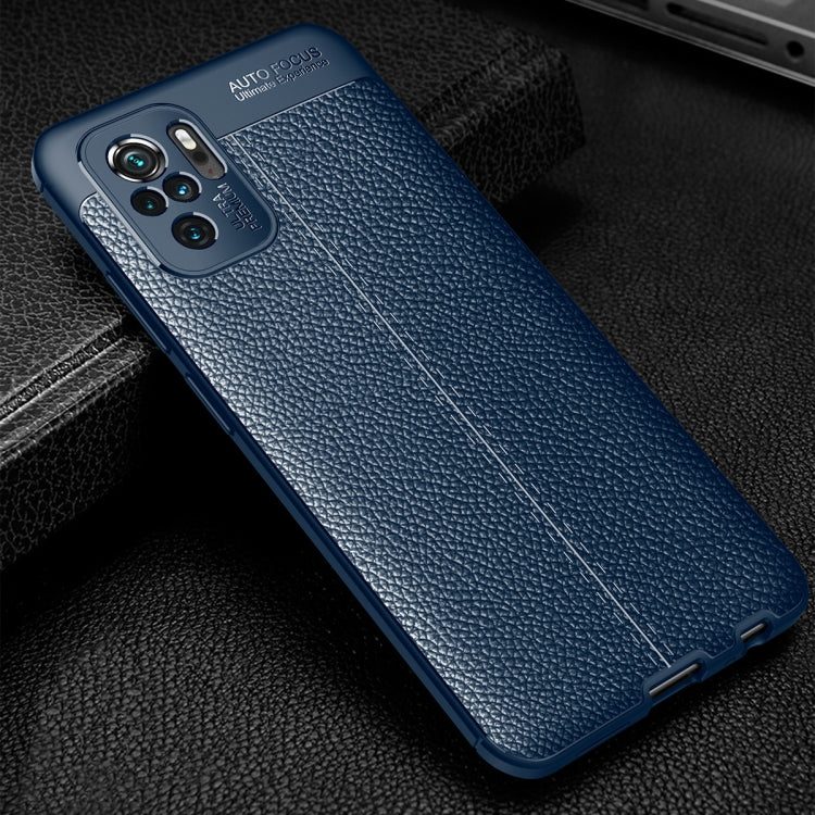 For Xiaomi Redmi Note 10 4G / Note 10S Litchi Texture TPU Shockproof Case