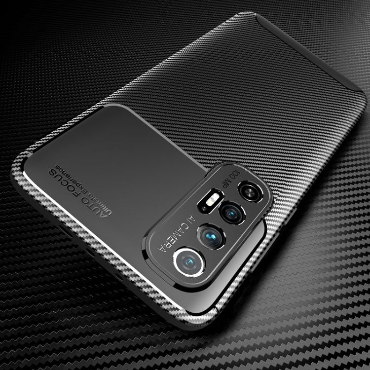 For Xiaomi Mi 10S Carbon Fiber Texture Shockproof TPU Case