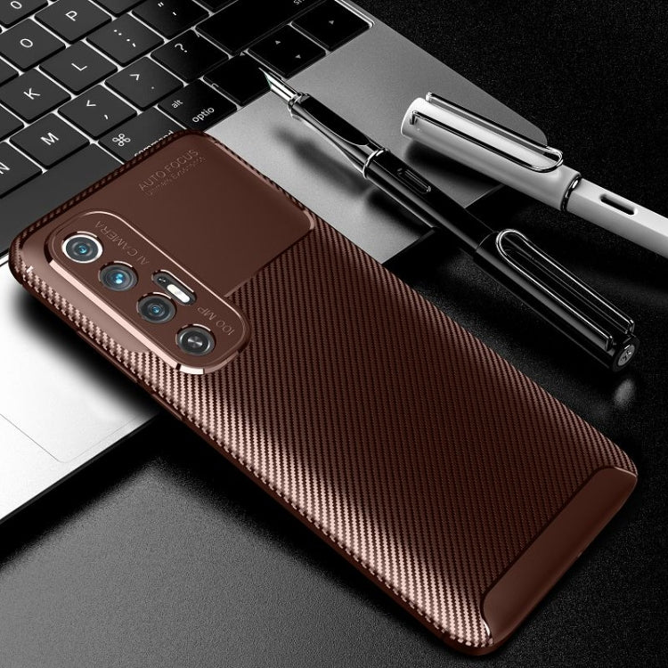 For Xiaomi Mi 10S Carbon Fiber Texture Shockproof TPU Case