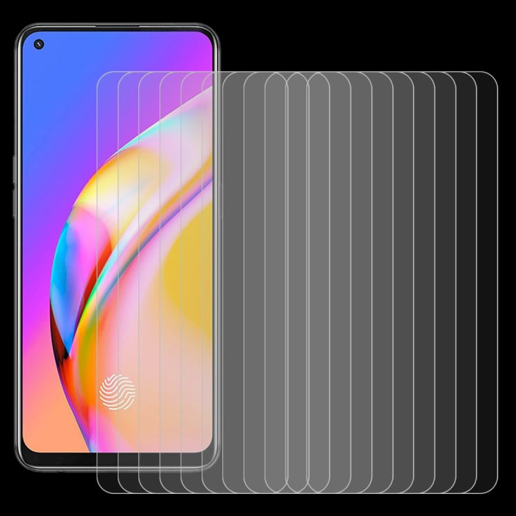 For OPPO F19 Pro 10 PCS 0.26mm 9H 2.5D Tempered Glass Film