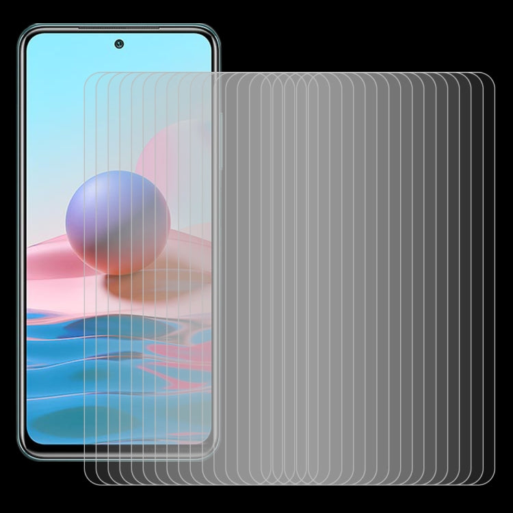 For Xiaomi Redmi Note 10 / Note 11 5G Global / Note 10 Overseas 6.43 inch / Poco M4 Pro 4G 50 PCS 0.26mm 9H 2.5D Tempered Glass Film