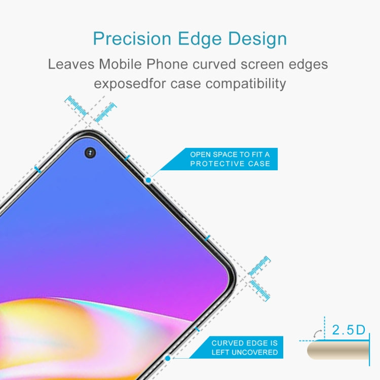 For OPPO F19 Pro 50 PCS 0.26mm 9H 2.5D Tempered Glass Film