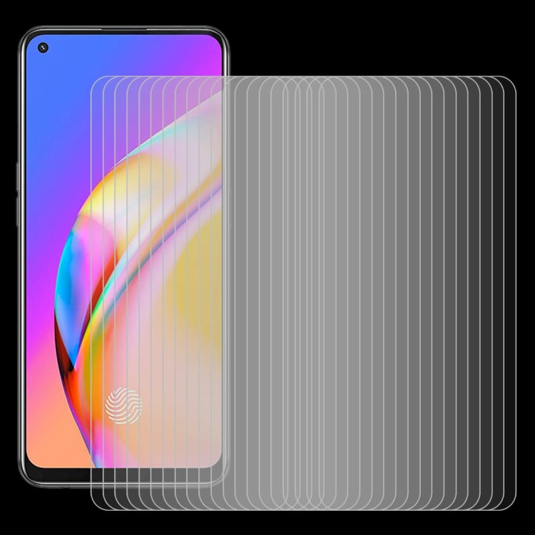 For OPPO F19 Pro 50 PCS 0.26mm 9H 2.5D Tempered Glass Film
