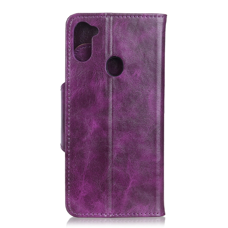 For Samsung Galaxy A11 Crazy Horse Texture Horizontal Flip Leather Case with Holder & 6-Card Slots & Wallet