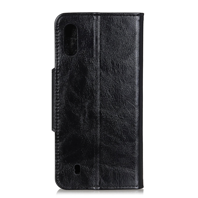 For Samsung Galaxy M01 Crazy Horse Texture Horizontal Flip Leather Case with Holder & 6-Card Slots & Wallet