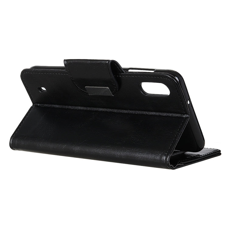 For Samsung Galaxy M01 Crazy Horse Texture Horizontal Flip Leather Case with Holder & 6-Card Slots & Wallet