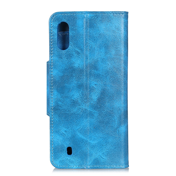 For Samsung Galaxy M01 Crazy Horse Texture Horizontal Flip Leather Case with Holder & 6-Card Slots & Wallet
