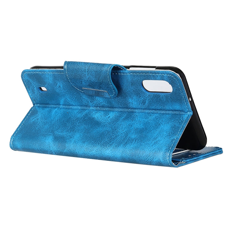 For Samsung Galaxy M01 Crazy Horse Texture Horizontal Flip Leather Case with Holder & 6-Card Slots & Wallet