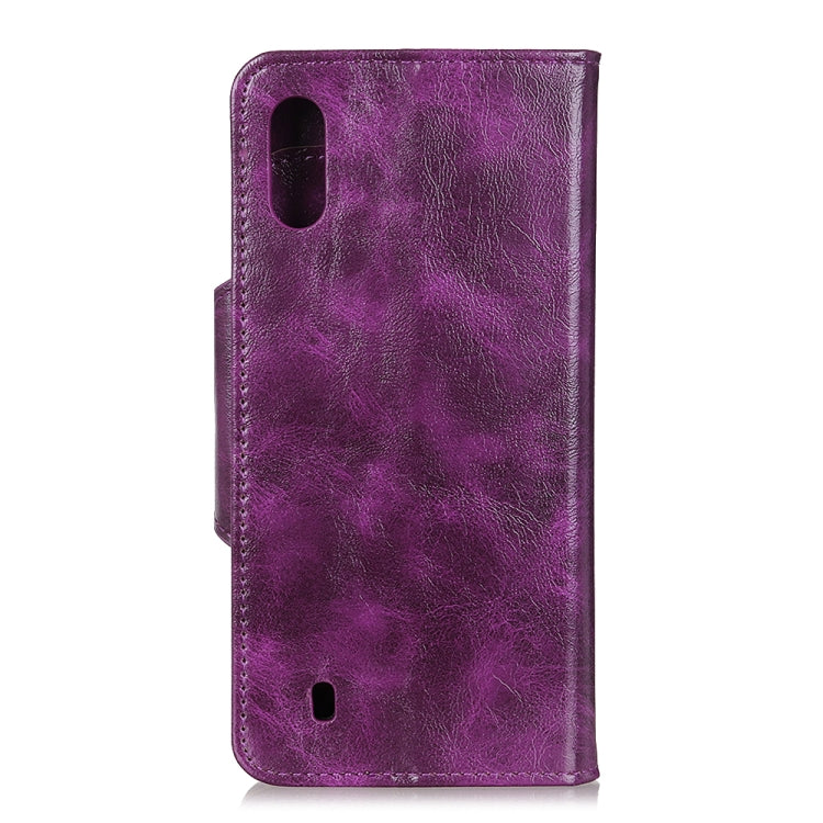 For Samsung Galaxy M01 Crazy Horse Texture Horizontal Flip Leather Case with Holder & 6-Card Slots & Wallet