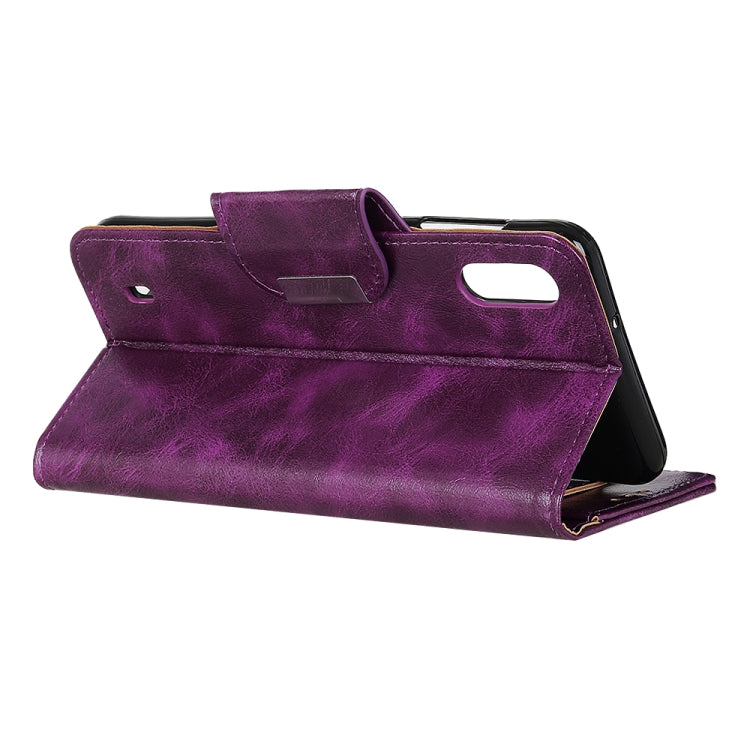 For Samsung Galaxy M01 Crazy Horse Texture Horizontal Flip Leather Case with Holder & 6-Card Slots & Wallet
