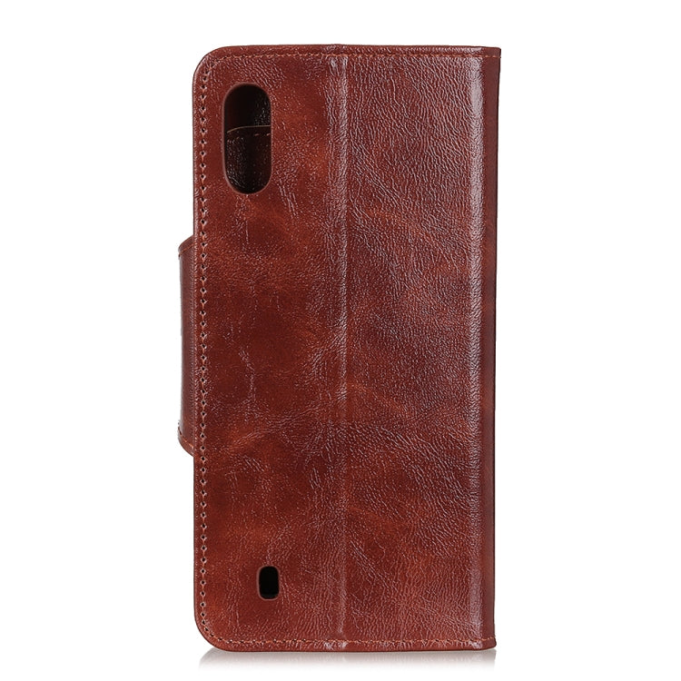 For Samsung Galaxy M01 Crazy Horse Texture Horizontal Flip Leather Case with Holder & 6-Card Slots & Wallet