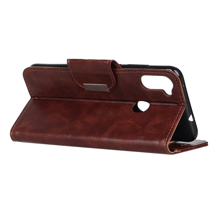 For Samsung Galaxy M11 Crazy Horse Texture Horizontal Flip Leather Case with Holder & 6-Card Slots & Wallet