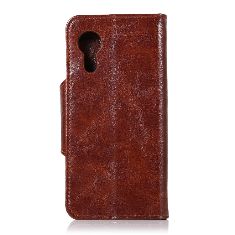 For Samsung Galaxy Xcover 5 Crazy Horse Texture Horizontal Flip Leather Case with Holder & 6-Card Slots & Wallet