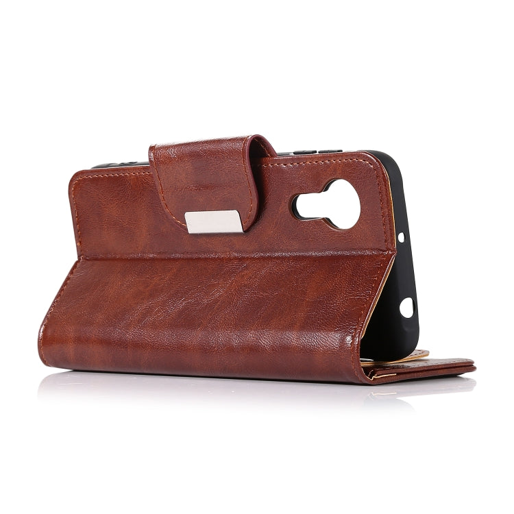 For Samsung Galaxy Xcover 5 Crazy Horse Texture Horizontal Flip Leather Case with Holder & 6-Card Slots & Wallet