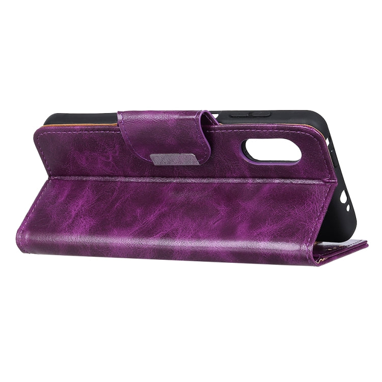 For Samsung Galaxy Xcover Pro Crazy Horse Texture Horizontal Flip Leather Case with Holder & 6-Card Slots & Wallet