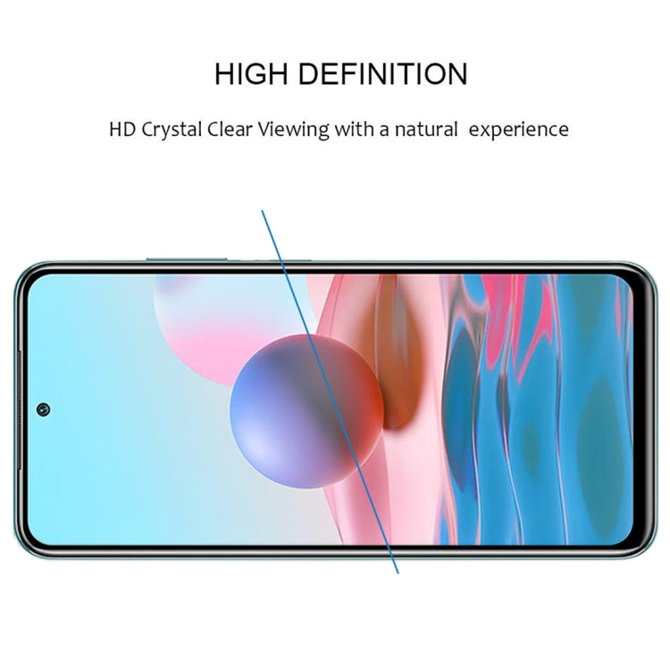 For Xiaomi Redmi Note 10 Full Glue Full Cover Screen Protector Tempered Glass Film