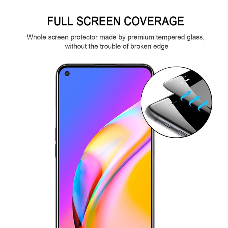 For OPPO F19 Pro Full Glue Full Cover Screen Protector Tempered Glass Film