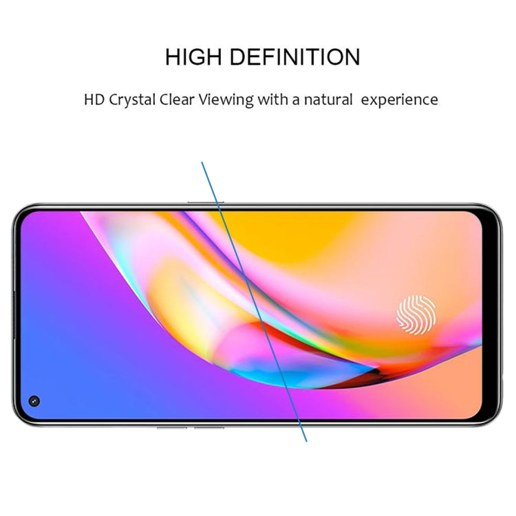 For OPPO F19 Pro Full Glue Full Cover Screen Protector Tempered Glass Film