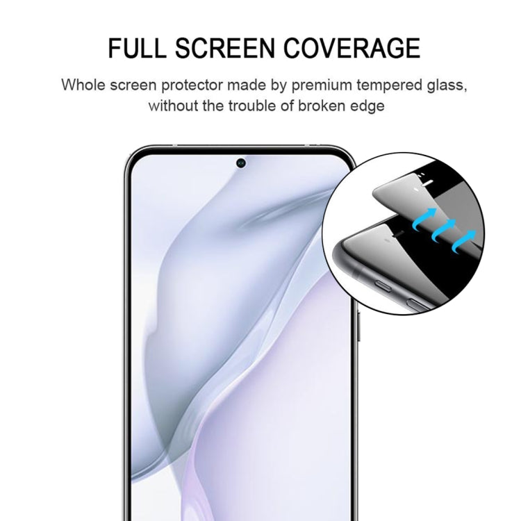 For Huawei P50 Full Glue Full Cover Screen Protector Tempered Glass Film