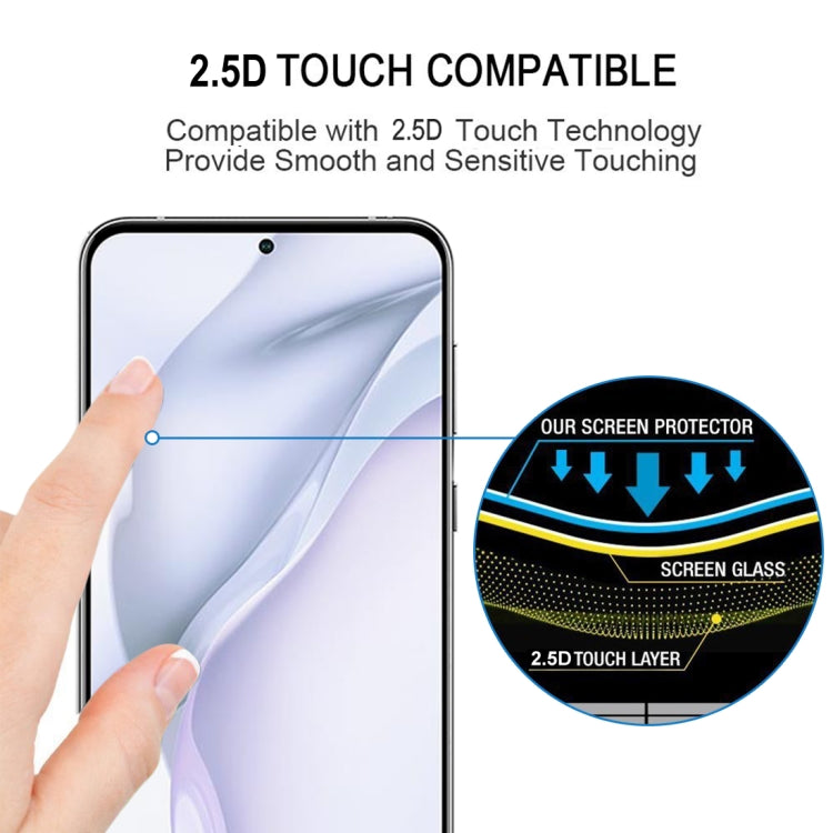 For Huawei P50 Full Glue Full Cover Screen Protector Tempered Glass Film