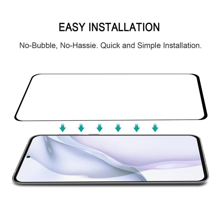 For Huawei P50 Full Glue Full Cover Screen Protector Tempered Glass Film