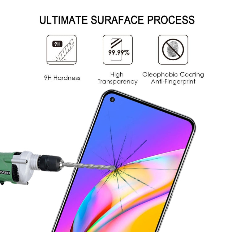 For OPPO F19 Pro 25 PCS Full Glue Full Cover Screen Protector Tempered Glass Film
