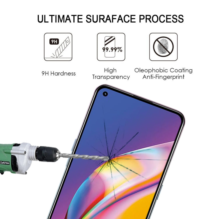 For OPPO Reno5 Lite 25 PCS Full Glue Full Cover Screen Protector Tempered Glass Film