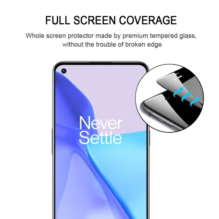 For OnePlus 9 / 9R 25 PCS Full Glue Full Cover Screen Protector Tempered Glass Film
