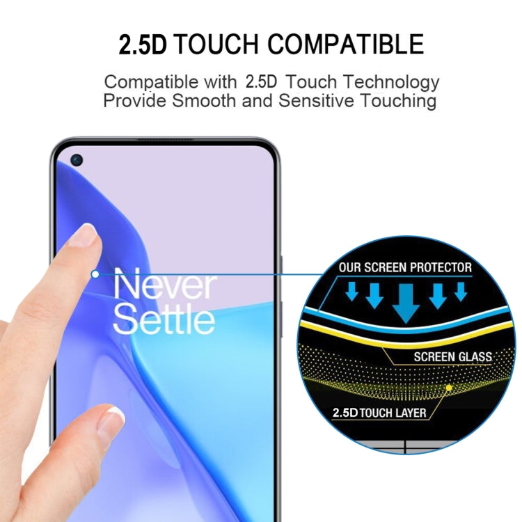For OnePlus 9 / 9R 25 PCS Full Glue Full Cover Screen Protector Tempered Glass Film