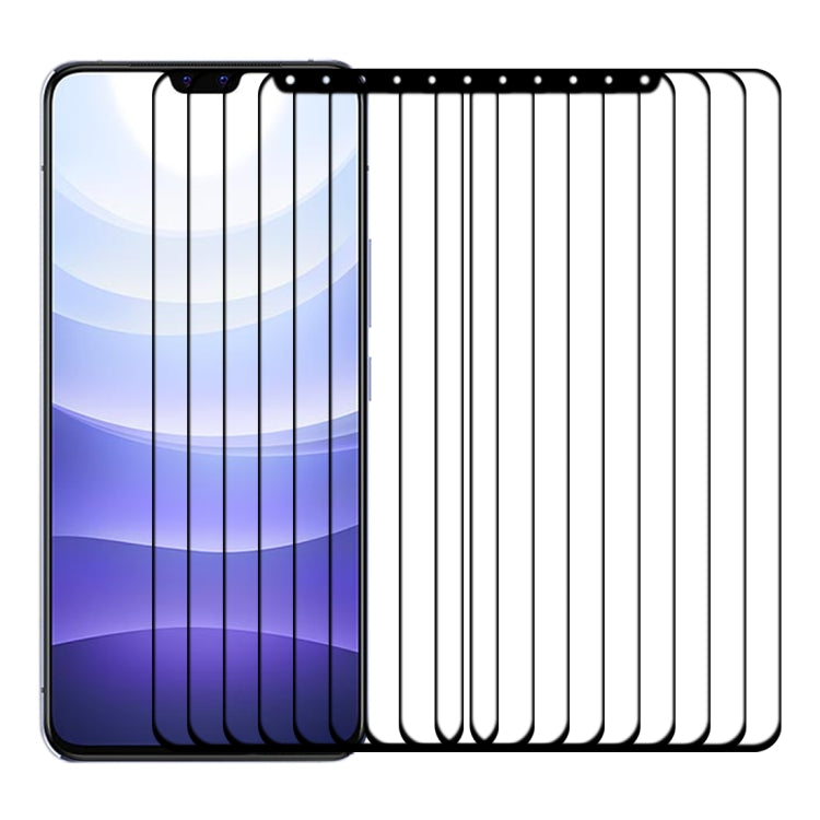 For vivo S9 25 PCS Full Glue Full Cover Screen Protector Tempered Glass Film
