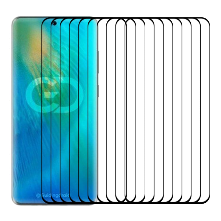 For Huawei P50 Pro+ 25 PCS 3D Curved Edge Full Screen Tempered Glass Film(Black)