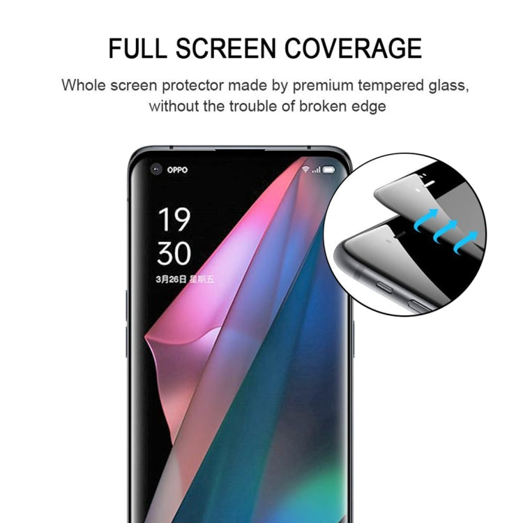 For OPPO Find X3 Pro 25 PCS 3D Curved Edge Full Screen Tempered Glass Film(Black)