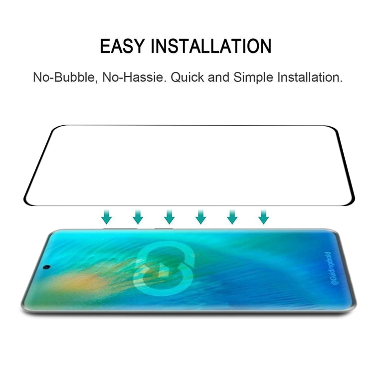 For Huawei P50 Pro+ 3D Curved Edge Full Screen Tempered Glass Film(Black)