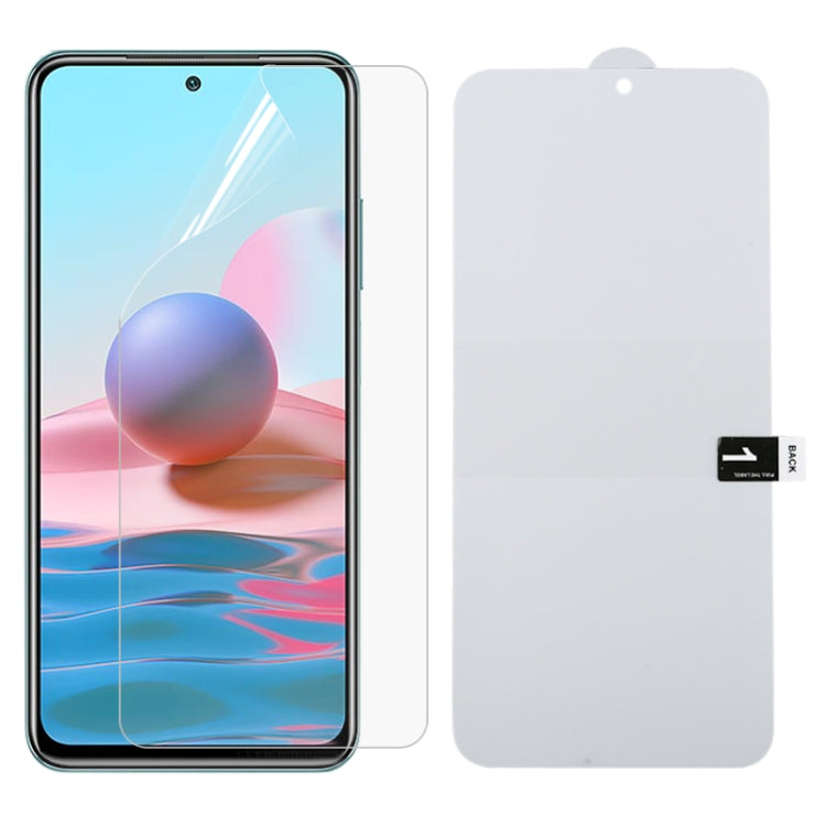 For Xiaomi Redmi Note 10 Full Screen Protector Explosion-proof Hydrogel Film