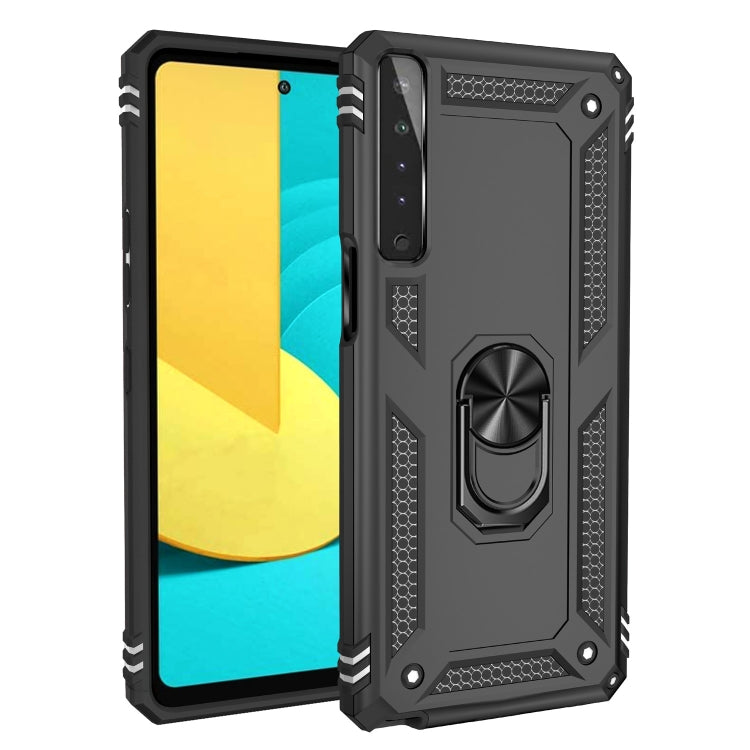 For LG Stylo 7 4G Shockproof TPU + PC Protective Case with 360 Degree Rotating Holder