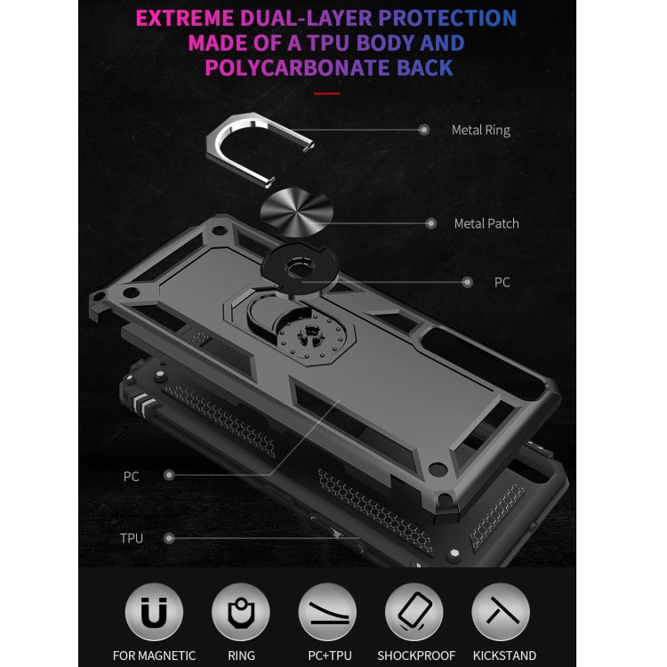 For LG Stylo 7 4G Shockproof TPU + PC Protective Case with 360 Degree Rotating Holder