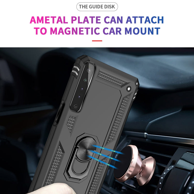 For LG Stylo 7 4G Shockproof TPU + PC Protective Case with 360 Degree Rotating Holder