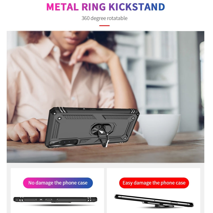 For LG Stylo 7 4G Shockproof TPU + PC Protective Case with 360 Degree Rotating Holder