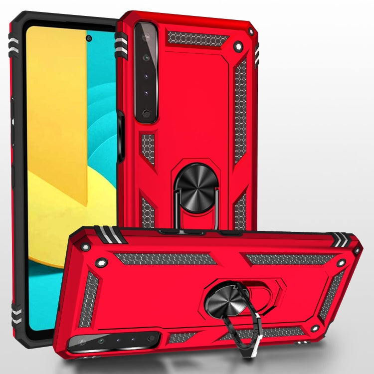 For LG Stylo 7 4G Shockproof TPU + PC Protective Case with 360 Degree Rotating Holder