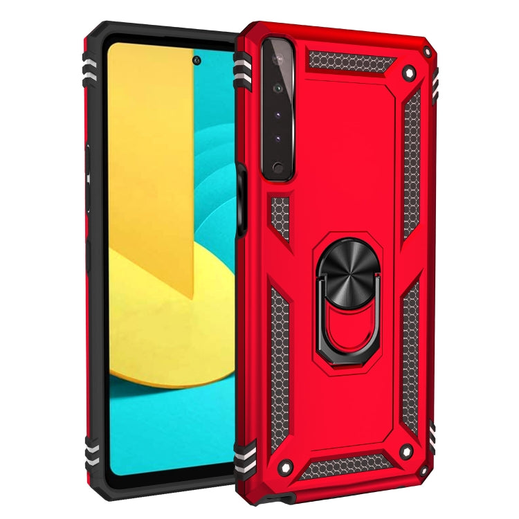 For LG Stylo 7 4G Shockproof TPU + PC Protective Case with 360 Degree Rotating Holder
