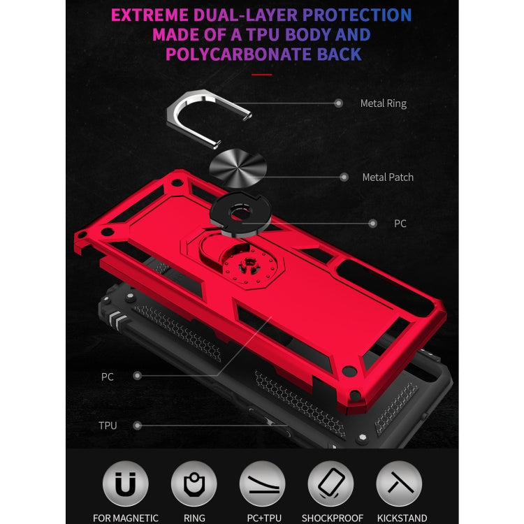 For LG Stylo 7 4G Shockproof TPU + PC Protective Case with 360 Degree Rotating Holder